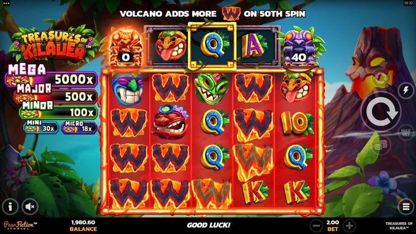 Treasures of Kilauea slot screen 3