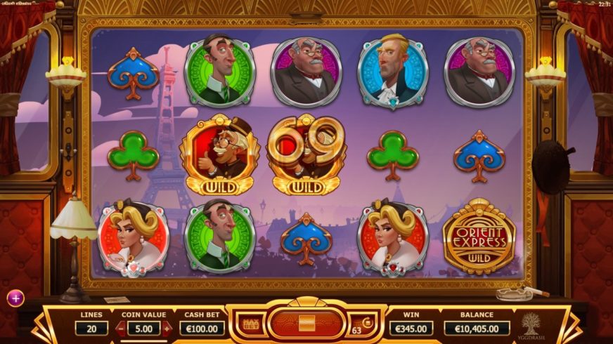 Orient Express slot screen 1