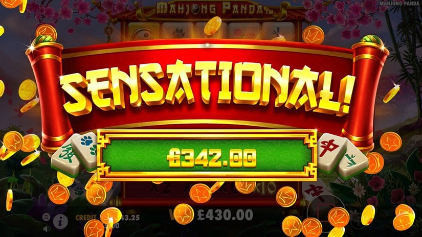 Mahjong Panda slot screen 8