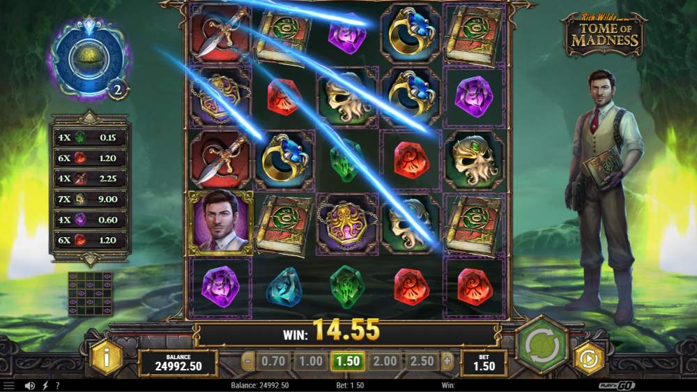 Rich Wilde and the Tome of Madness free slot