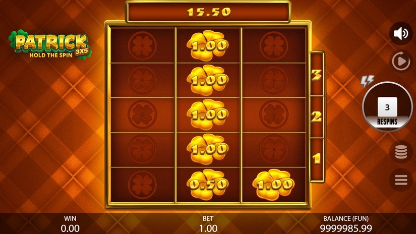 3×5 Patrick: Hold the Spin slot screen 4