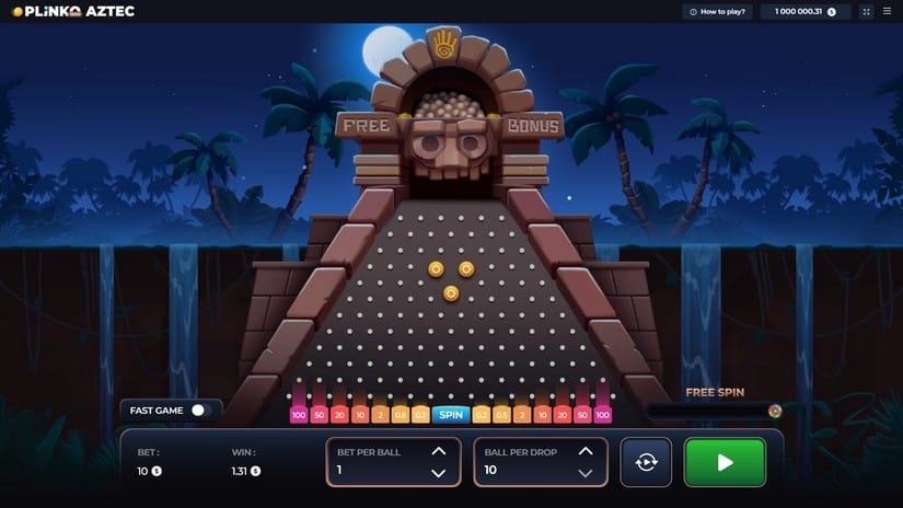 Plinko AZTEC slot screen 3