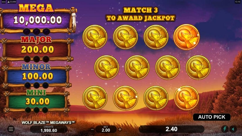 Wolf Blaze Megaways slot screen 5