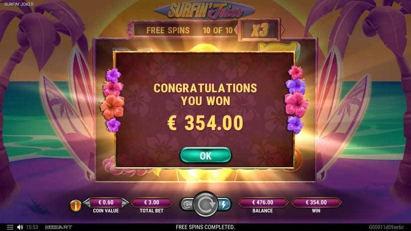 Surfin’ Joker slot screen 8