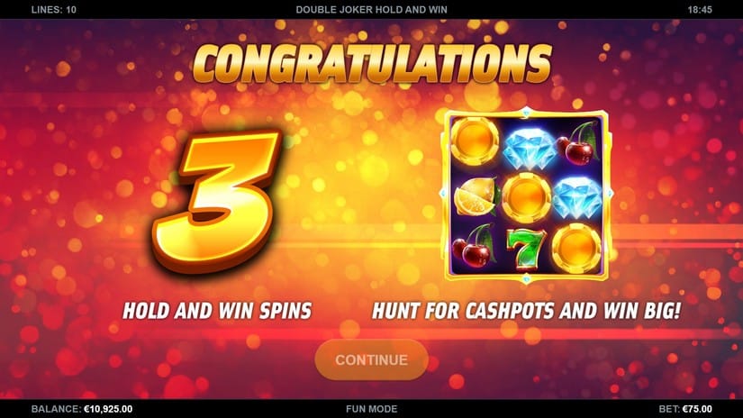 Double Joker Hold and Win slot screen 2