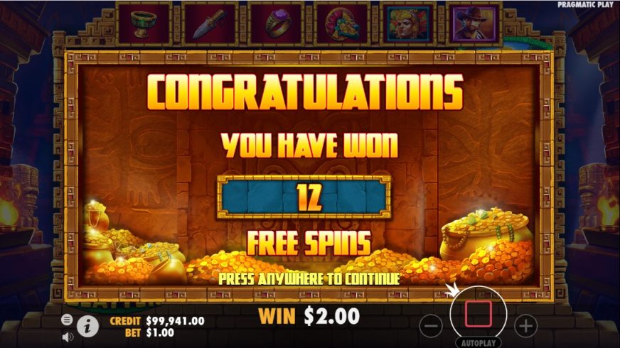 John Hunter and the Mayan Gods slot screen 4