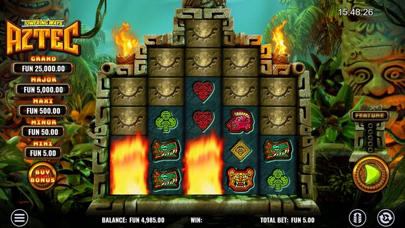 Towering Ways Aztec slot screen 1