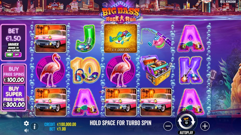 Big Bass Rock and Roll slot screen 1