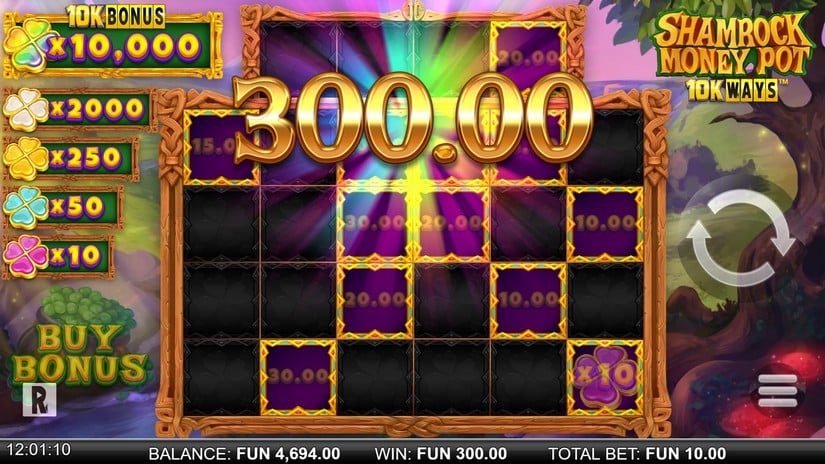 Shamrock Money Pot 10K ways slot screen 6