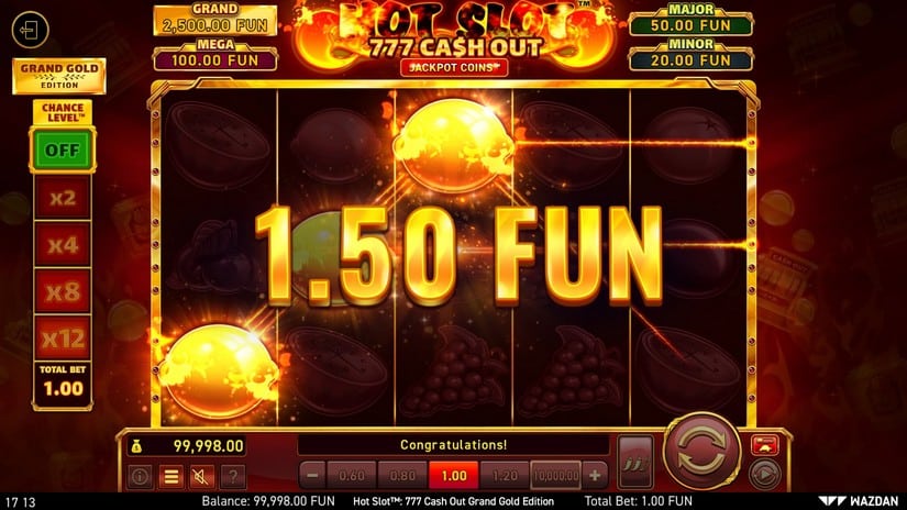 Hot Slot™: 777 Cash Out Grand Gold Edition slot screen 2