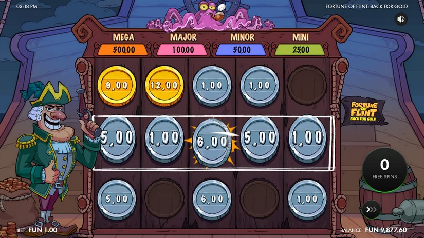 Fortune of Flint: Back for Gold slot screen 5