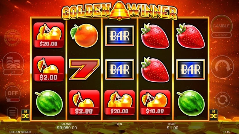 Golden Winner slot screen 2