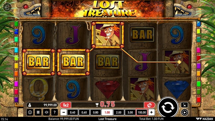 Lost Treasure (Wazdan) slot screen 2