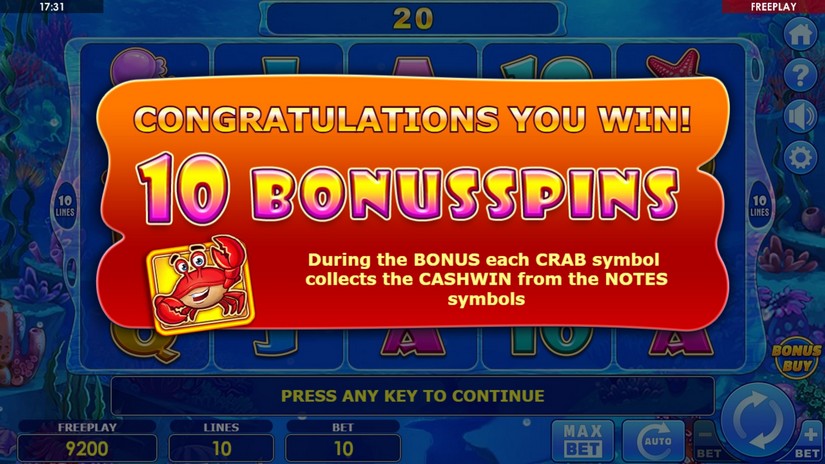 Bigger Cash & Crab slot screen 3