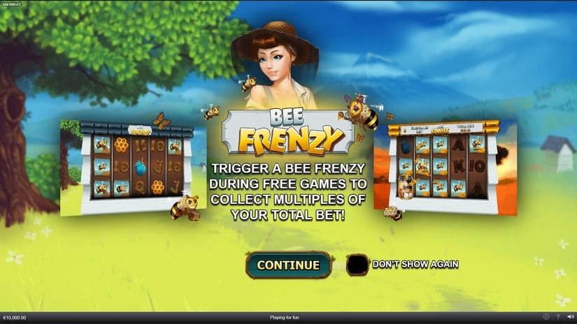 Bee Frenzy slot screen 1
