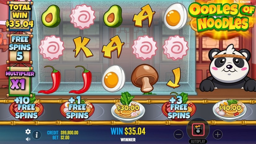 Oodles of Noodles slot screen 5