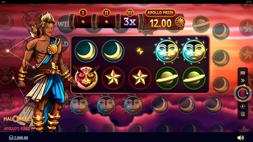 Apollo’s Rings slot screen 1