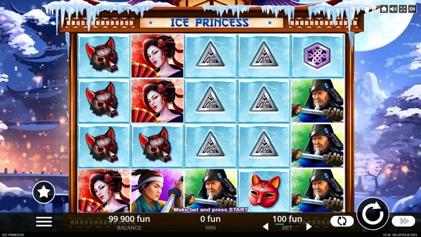 Ice Princess slot screen 1