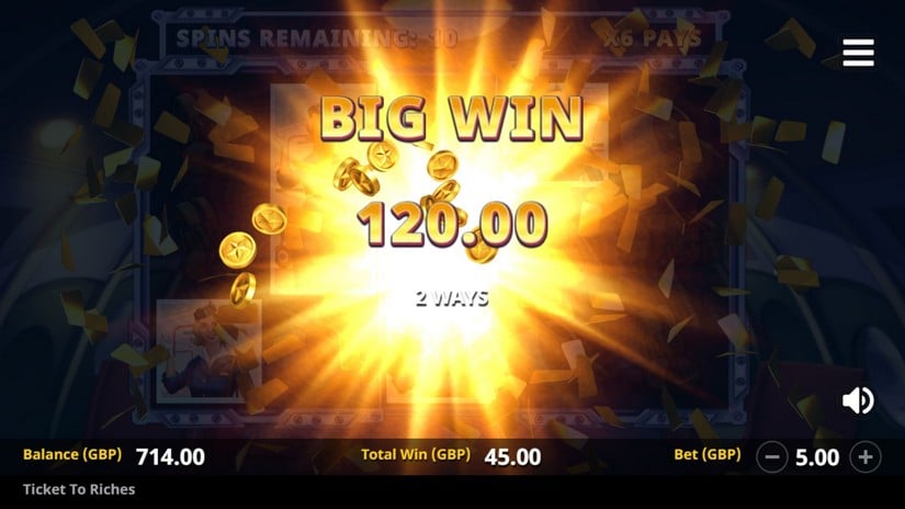 Ticket to Riches slot screen 10