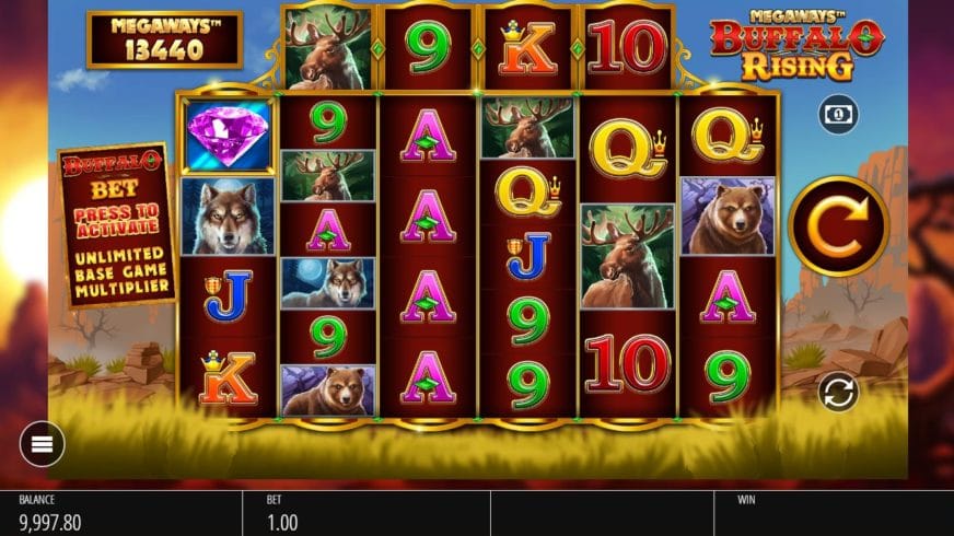 Buffalo Rising slot screen 1