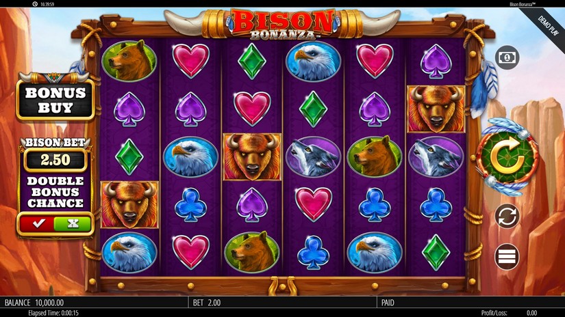 Bison Bonanza slot screen 1
