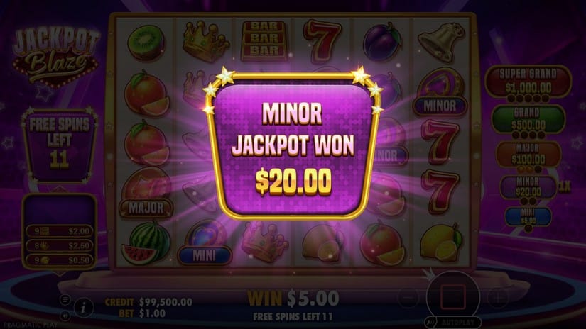 Jackpot Blaze slot screen 6