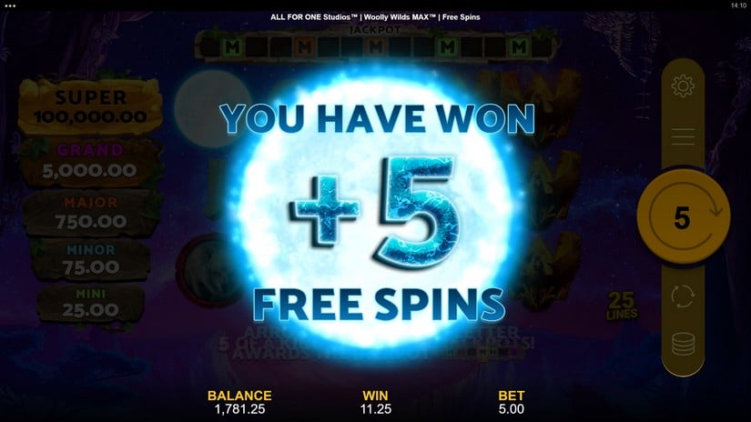 Woolly Wilds MAX slot screen 6