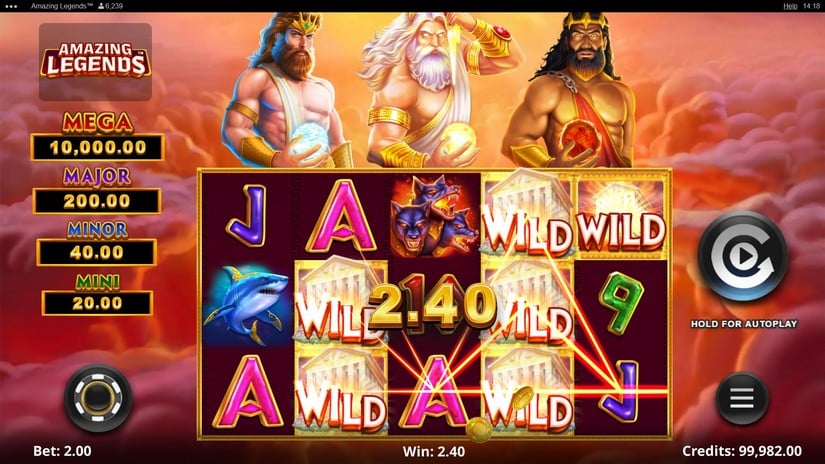 Amazing Legends slot screen 3