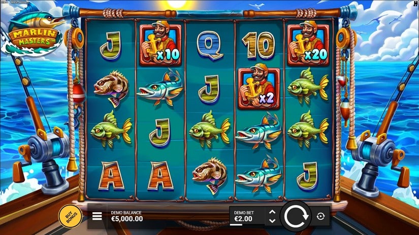 Marlin Masters slot screen 1