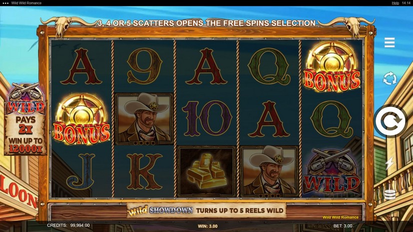 Wild Wild Romance slot screen 2