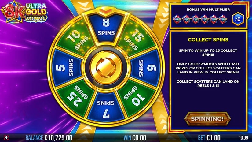 8K Ultra Gold Ultimate slot screen 4