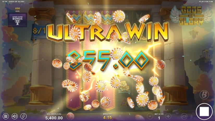 Gods of Glory slot screen 6