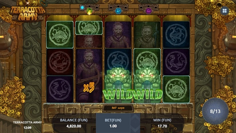 Terracotta Army slot screen 5