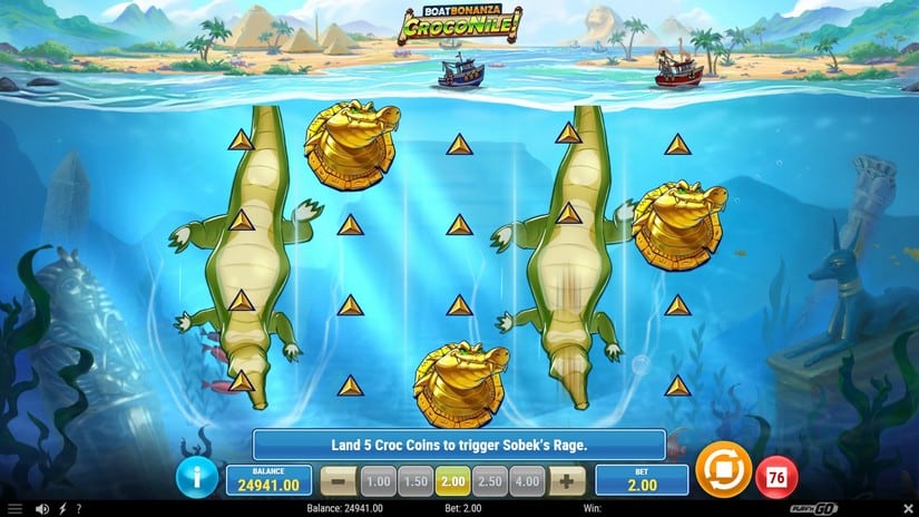 Boat Bonanza CrocoNile! slot screen 4