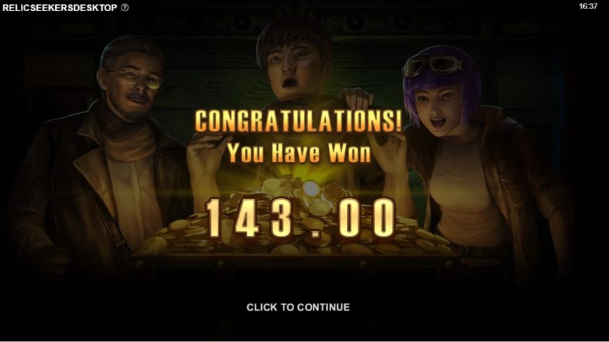 Relic Seekers slot screen 6