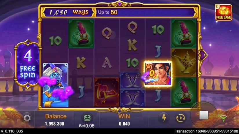 Magic Lamp slot screen 4