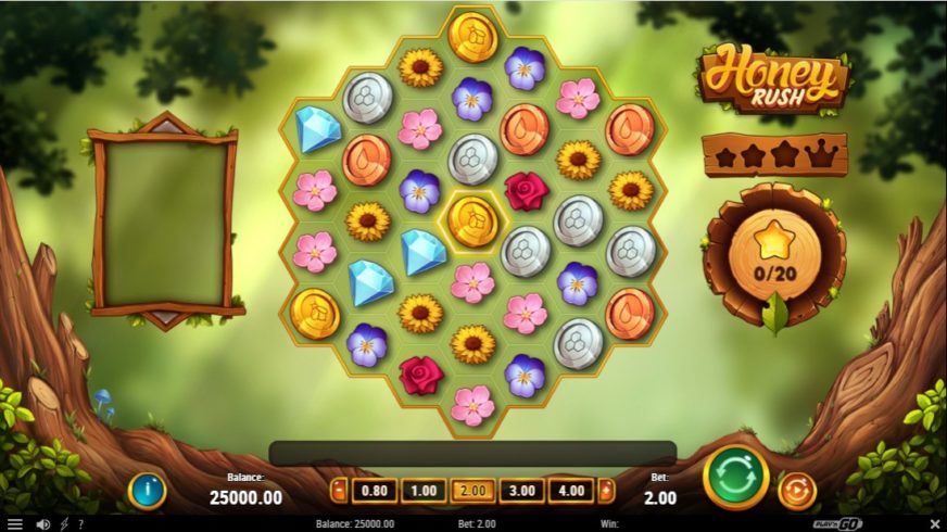 Honey Rush slot screen 1