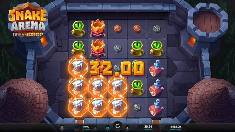 Snake Arena Dream Drop slot screen 2