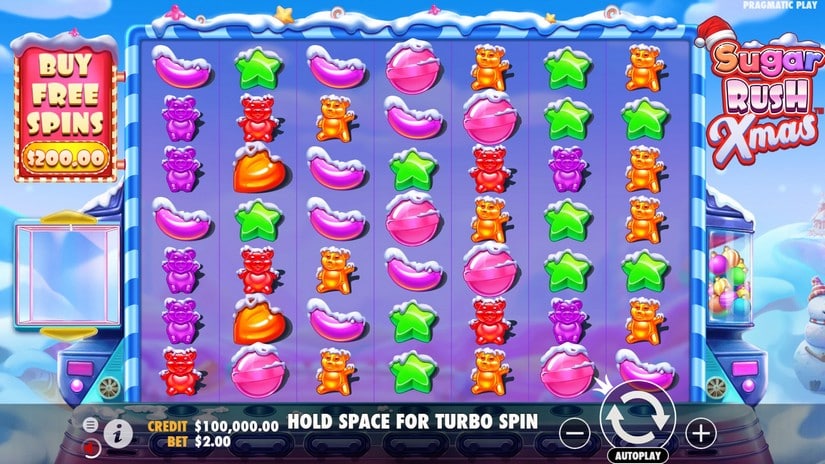 Sugar Rush Xmas slot screen 1