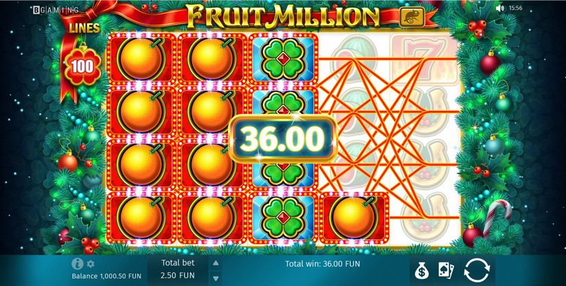 Fruit Million slot screen 5