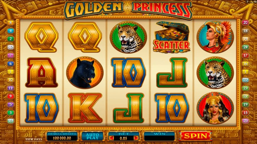Golden Princess slot screen 2