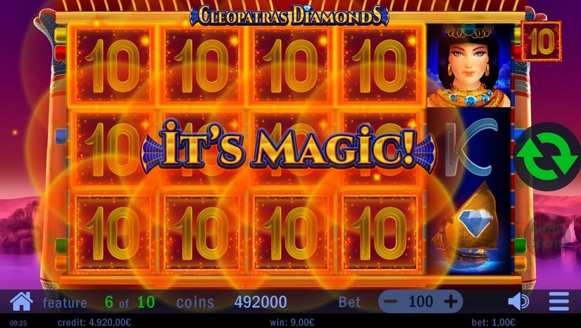 Cleopatras Diamonds slot screen 6