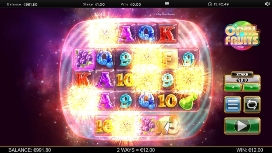 Opal Fruits slot screen 3