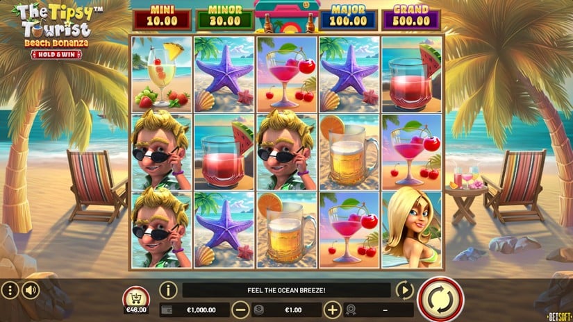 The Tipsy Tourist: Beach Bonanza – Hold & Win slot screen 1