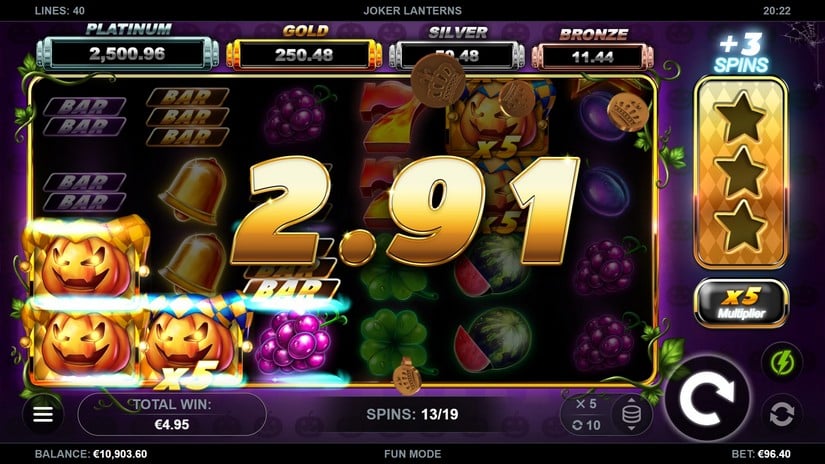 Joker Lanterns slot screen 3