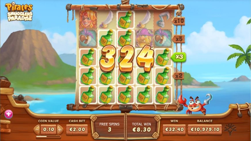 Pirates Smugglers Paradise slot screen 4