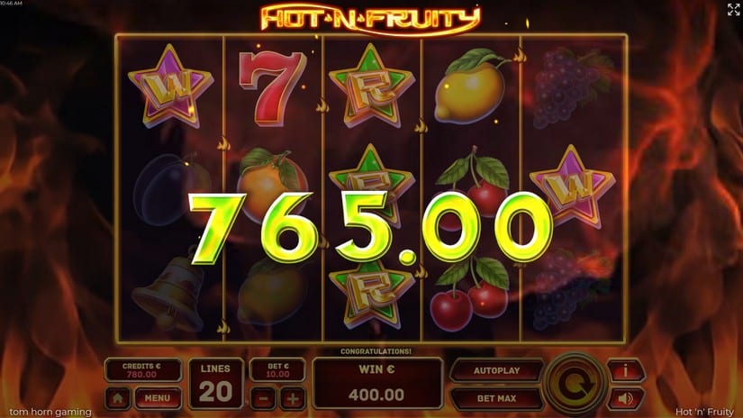 Hot’n’Fruity slot screen 3
