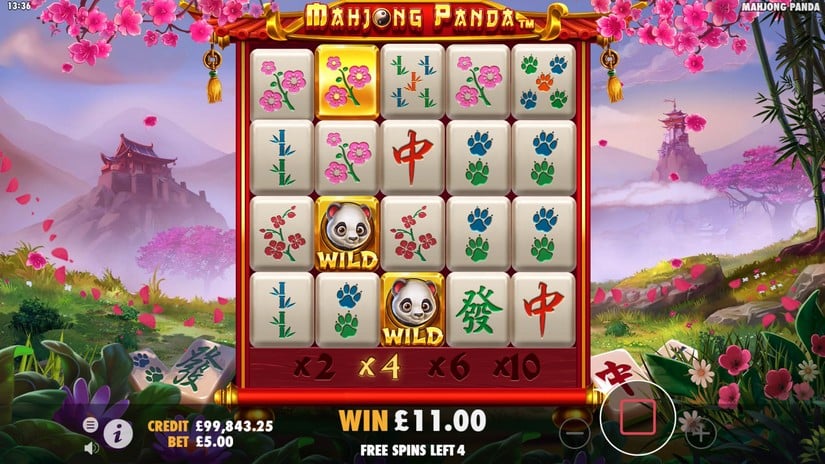 Mahjong Panda slot screen 6