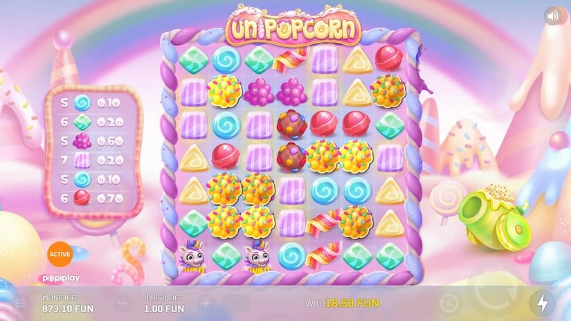 Unipopcorn slot screen 4