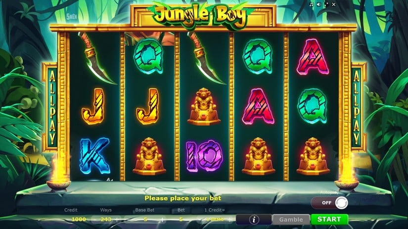 Jungle Boy slot screen 1